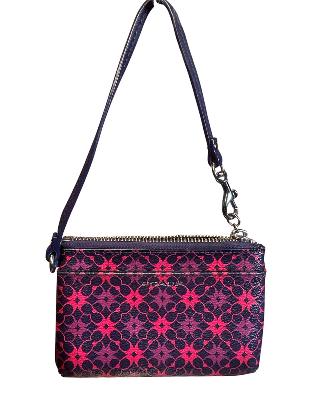 COACH Waverly Signature Coated Canvas Wristlet